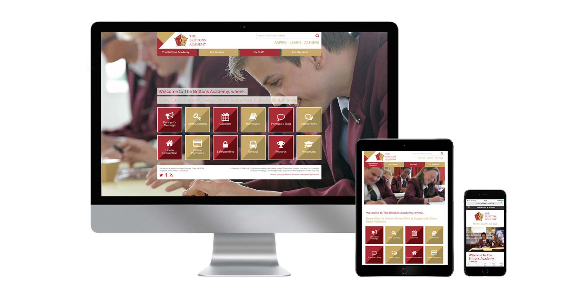 Brittons Academy Website